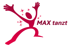 Max tanzt Logo im Headerbereich der Website